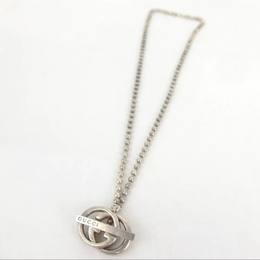 Gucci Silver Interlocking G Necklace SİLVER 925 - Picture 5 of 11
